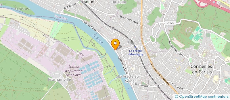 localisation de l'entreprise DMS PLOMBERIE ET CHAUFFAGE  LA FRETTE-SUR-SEINE