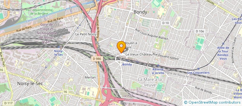 localisation de l'entreprise DMS ROUX (DEPANNAGE ET METIERS DE LA SECURITE)  BONDY