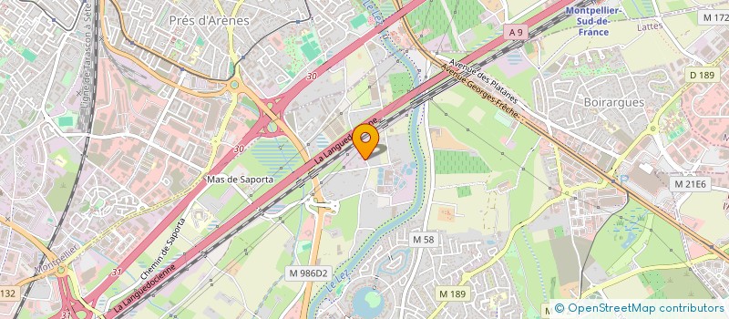 localisation de l'entreprise DMT 34 à LATTES