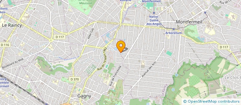 localisation de l'entreprise DMT FUNERAIRE à GAGNY