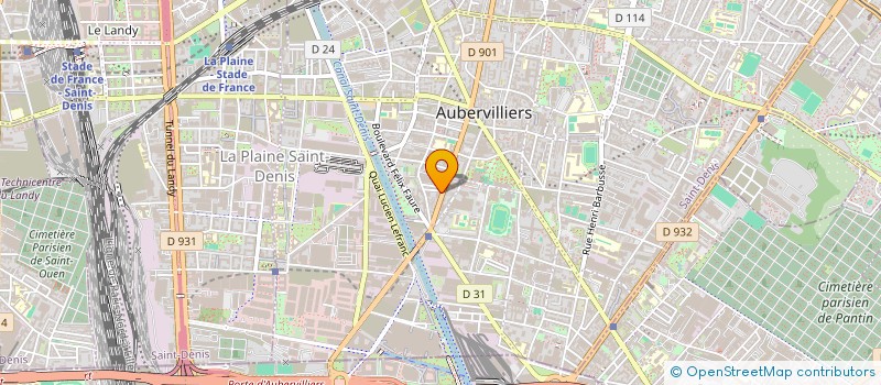 localisation de l'entreprise DMT SERRURERIE  AUBERVILLIERS