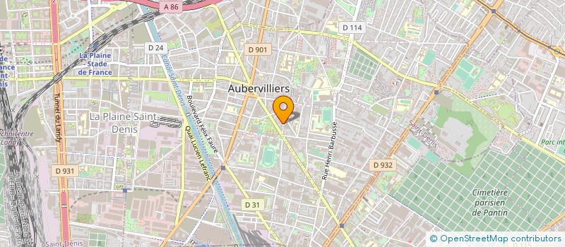 localisation de l'entreprise DMT SERVICES  AUBERVILLIERS