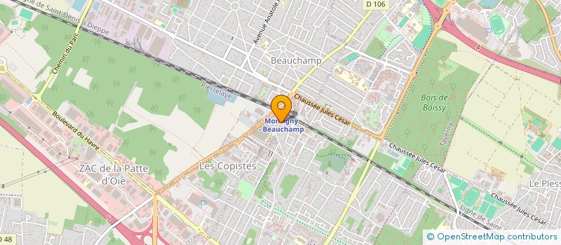 localisation de l'entreprise DMTS TRANSPORT à MONTIGNY-LES-CORMEILLES