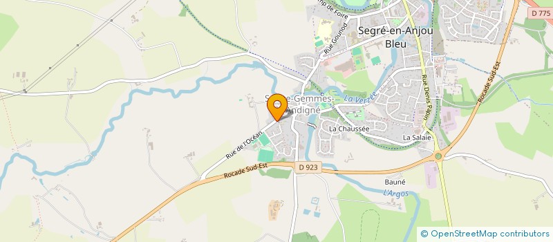 localisation de l'entreprise DMVP  SEGRE-EN-ANJOU BLEU