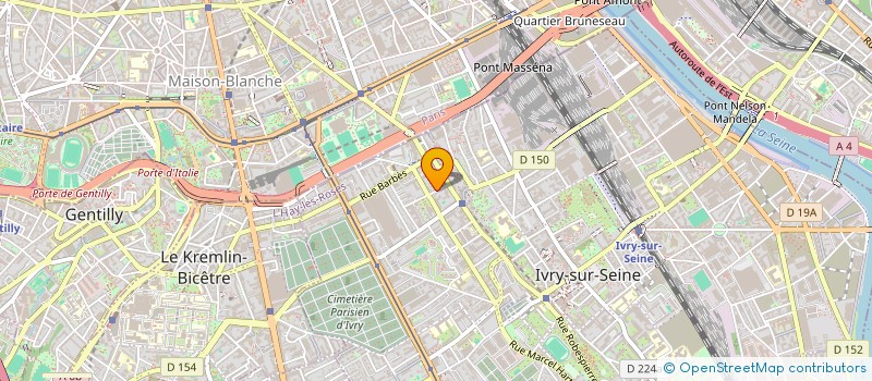 localisation de l'entreprise DMX ECONOMIE à IVRY-SUR-SEINE
