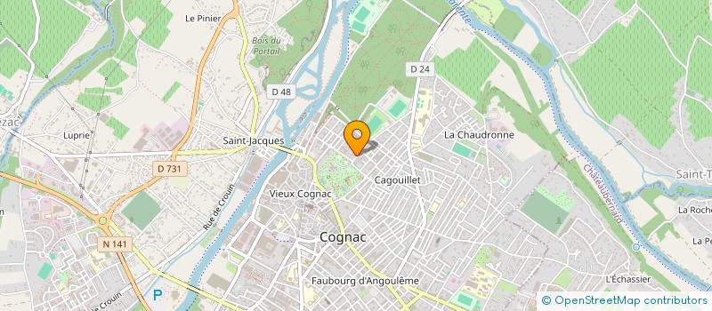 localisation de l'entreprise DMYC & CO à COGNAC