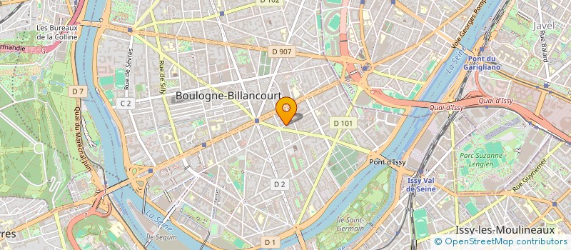 localisation de l'entreprise DN AUTOMOBILE  BOULOGNE-BILLANCOURT