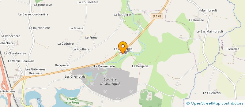 localisation de l'entreprise DN DISTRIBUTION à MARTIGNE-FERCHAUD
