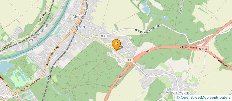 localisation de l'entreprise DN ELEC  MERIEL