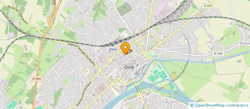 localisation de l'entreprise DN IMMO à DOLE