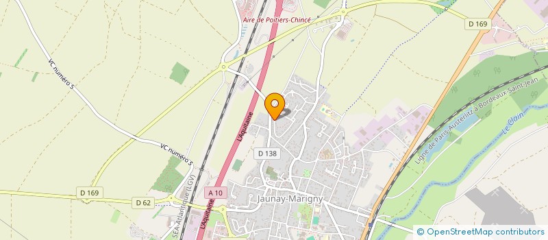 localisation de l'entreprise DN IMMO  JAUNAY-MARIGNY