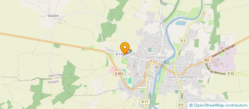 localisation de l'entreprise DN IMMOBILIER 86 à SAINT-SAVIN
