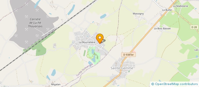 localisation de l'entreprise DN IMMOBILIER  LUCHE-THOUARSAIS