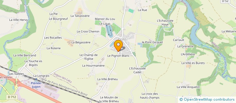 localisation de l'entreprise DN MACONNERIE  JUGON-LES-LACS