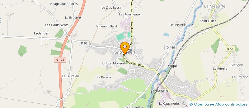 localisation de l'entreprise DN MENUISERIES VERANDAS à PONT-HEBERT
