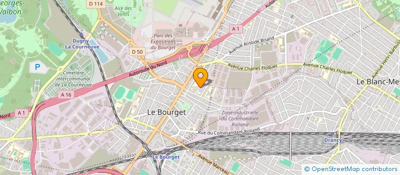 localisation de l'entreprise DN RENOVATION à LE BOURGET