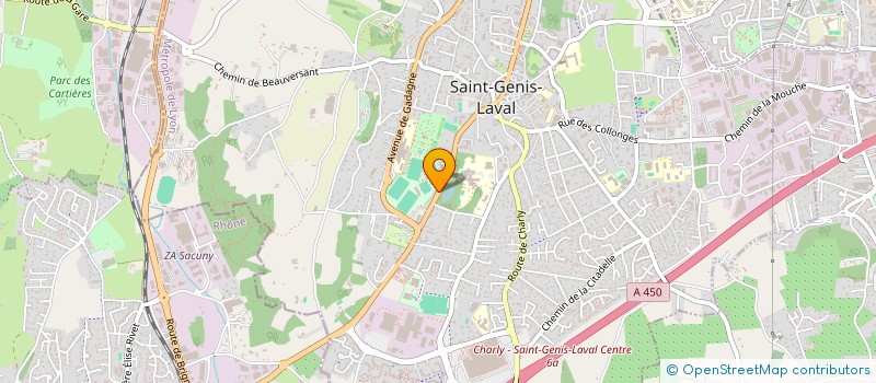 localisation de l'entreprise DN THERMIQUE  SAINT-GENIS-LAVAL