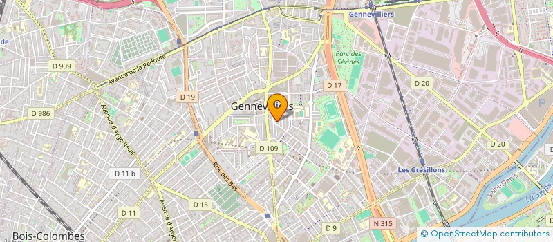 localisation de l'entreprise DN TRANSPORT  GENNEVILLIERS
