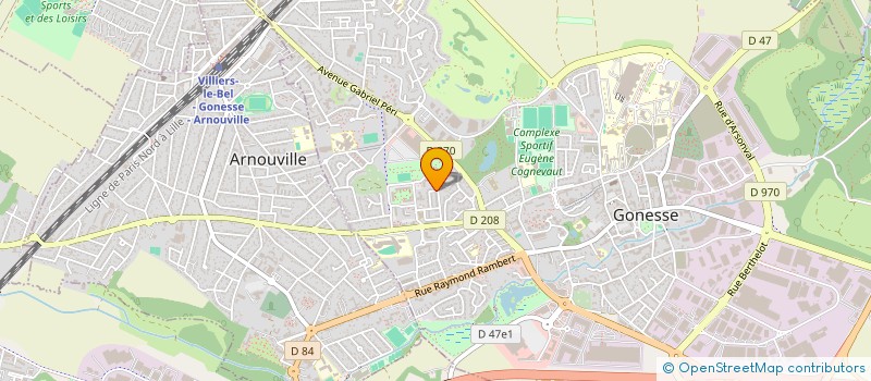 localisation de l'entreprise DN TRANSPORTS à GONESSE