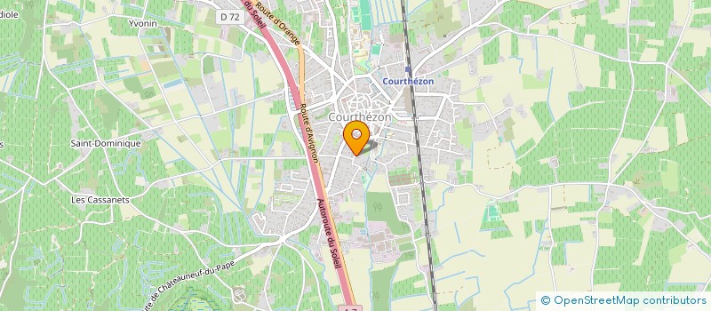 localisation de l'entreprise DNA  COURTHEZON