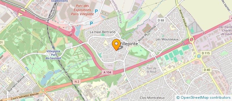 localisation de l'entreprise DNA CORP  VILLEPINTE