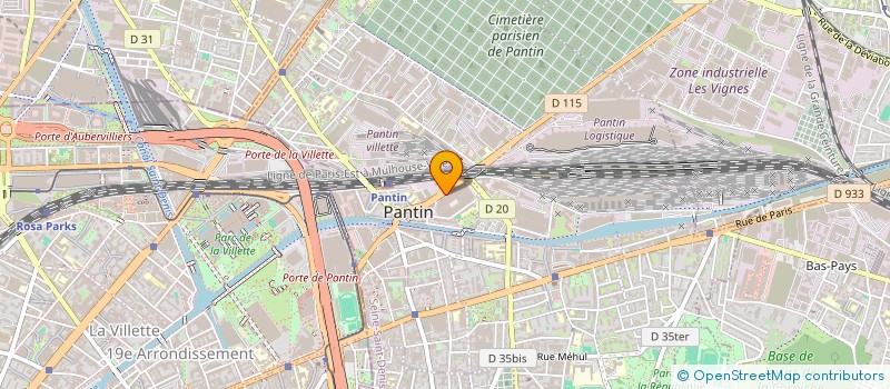 localisation de l'entreprise DNB IND TRANSPORT  PANTIN