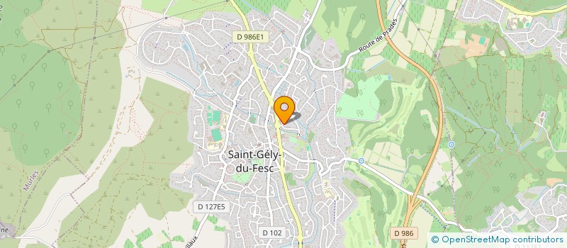 localisation de l'entreprise DNB PHARMA à SAINT-GELY-DU-FESC