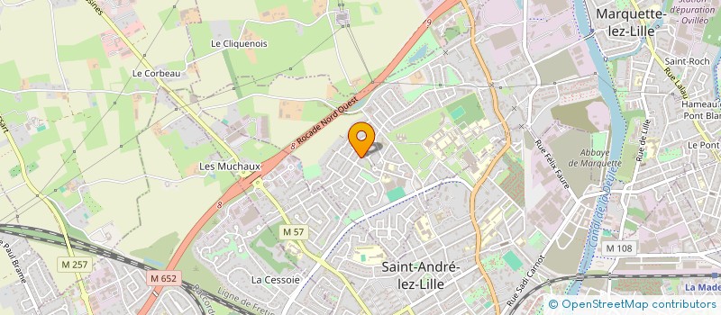 localisation de l'entreprise DNC  MARQUETTE-LEZ-LILLE