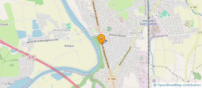 localisation de l'entreprise DNC INVEST  VEAUCHE