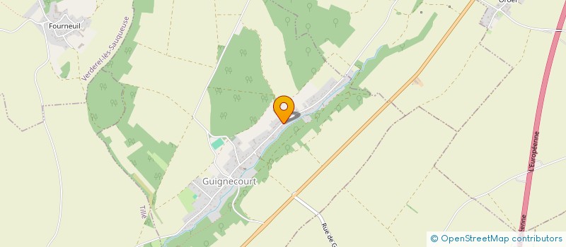 localisation de l'entreprise DNC. INVESTISSEMENTS  GUIGNECOURT