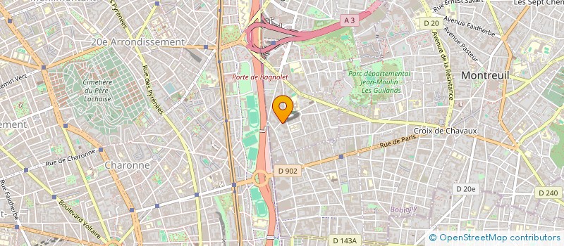 localisation de l'entreprise DNCH 2 à BAGNOLET