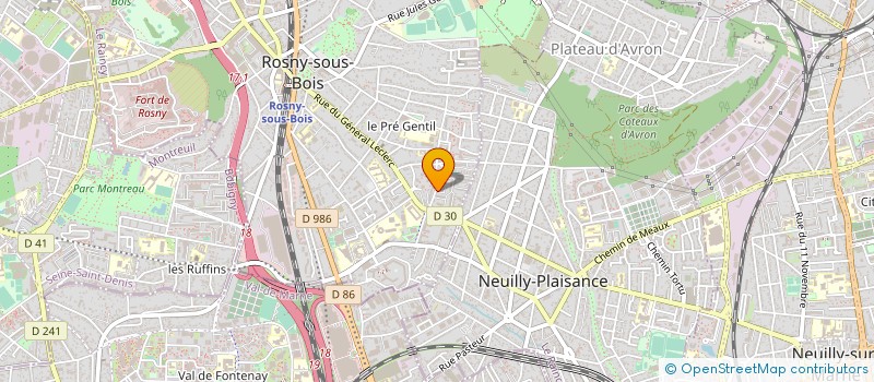 localisation de l'entreprise DND à ROSNY-SOUS-BOIS