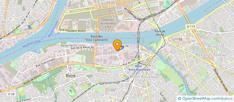 localisation de l'entreprise DND TRAVAUX  REZE