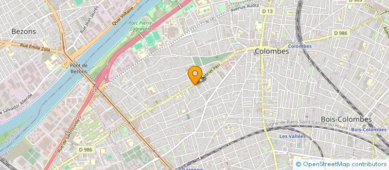 localisation de l'entreprise DNDM HUNTZIGER à COLOMBES