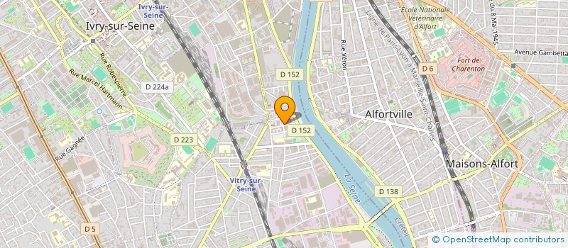 localisation de l'entreprise DNF TRANSPORTS à VITRY-SUR-SEINE