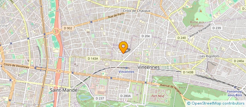 localisation de l'entreprise DNGC à VINCENNES