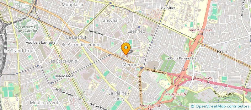 localisation de l'entreprise DNH TRANSPORTS à LYON