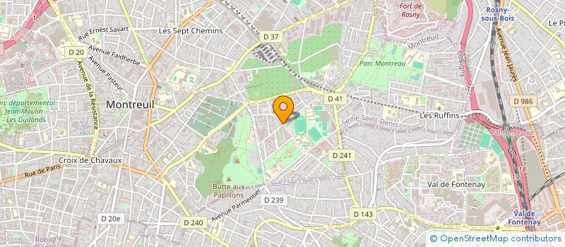 localisation de l'entreprise DNHL à MONTREUIL