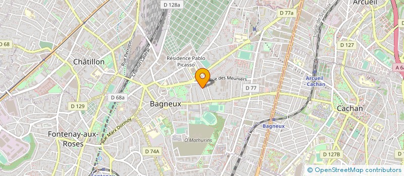 localisation de l'entreprise DNJ BATIMENT à BAGNEUX