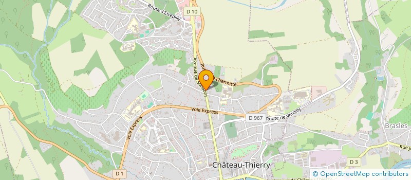localisation de l'entreprise DNJ DEVELOPPEMENT à CHATEAU-THIERRY