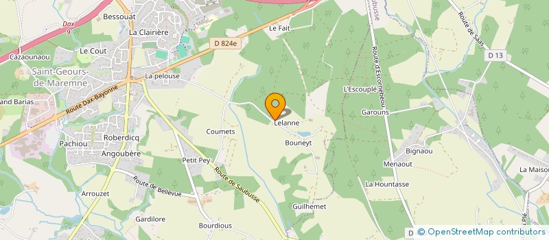 localisation de l'entreprise DNL INVESTISSEMENT à SAINT-GEOURS-DE-MAREMNE