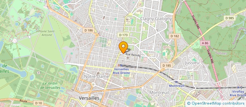 localisation de l'entreprise DNM à VERSAILLES