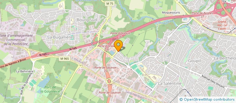 localisation de l'entreprise DNP BIGEOTTIERE à ORVAULT