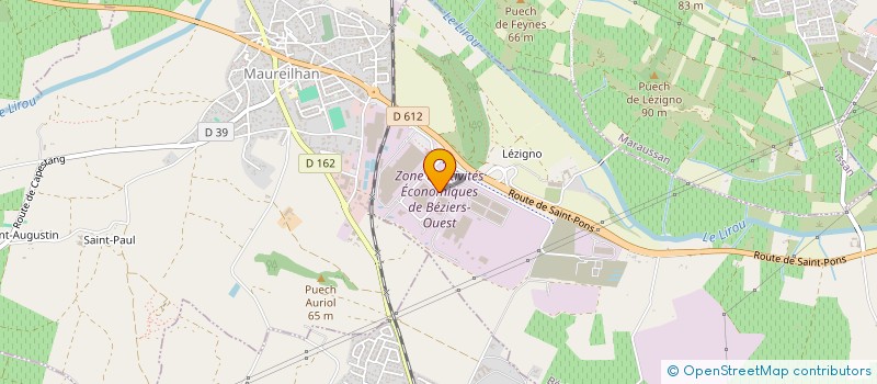 localisation de l'entreprise DNS  BEZIERS