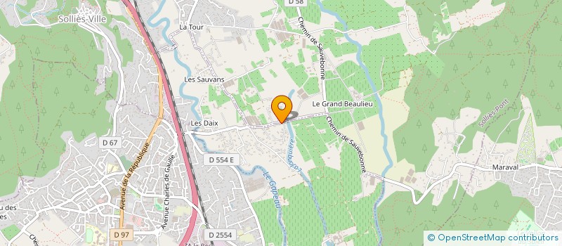 localisation de l'entreprise DNS IMMO à SOLLIES-VILLE