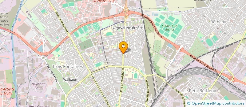 localisation de l'entreprise DNS TECHNOLOGIES à REIMS