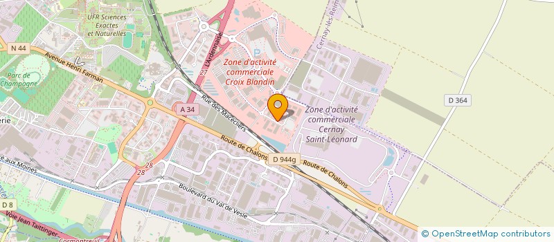 localisation de l'entreprise DNSM  REIMS