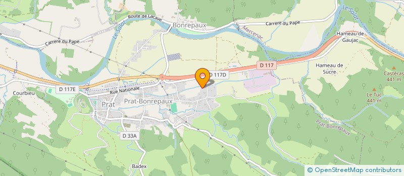 localisation de l'entreprise DNSO à PRAT-BONREPAUX