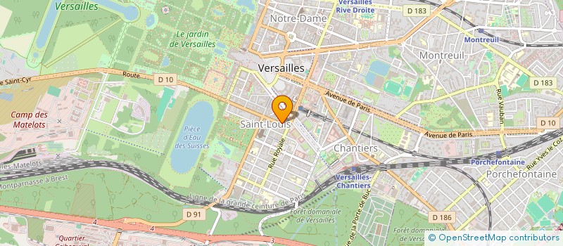 localisation de l'entreprise DNT à VERSAILLES