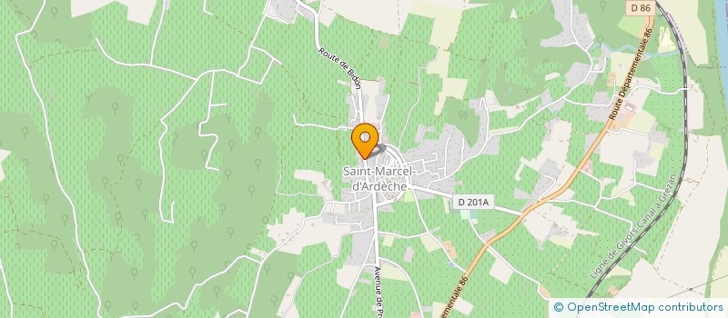 localisation de l'entreprise DNUC à SAINT-MARCEL-D'ARDECHE